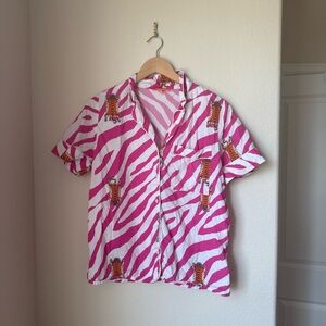 Vilagallo Jungle Dreams Pajama Top Size Small